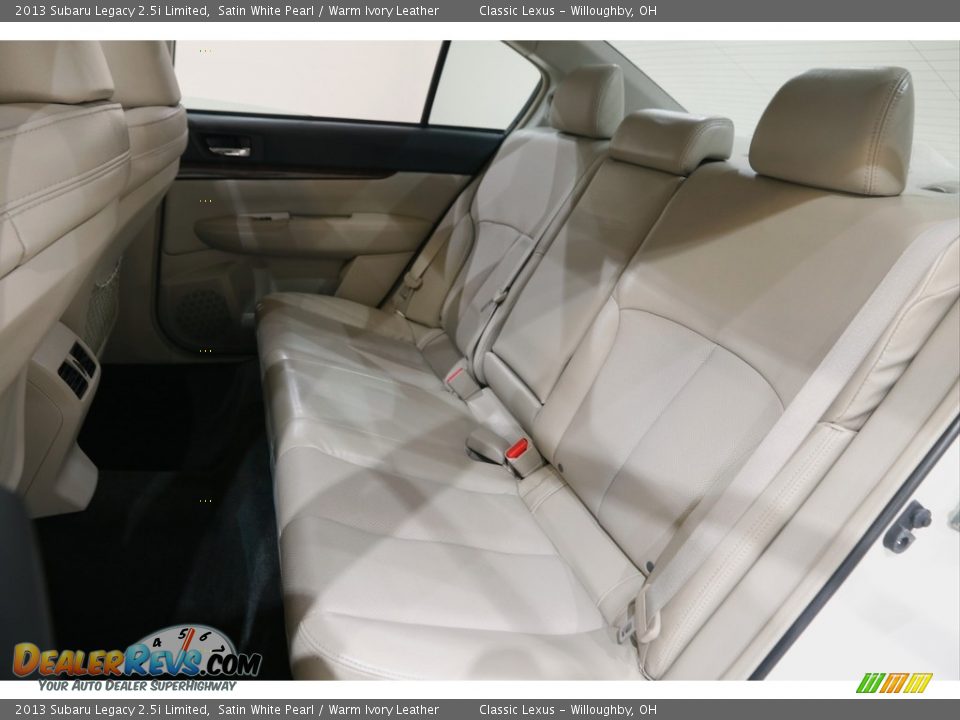 2013 Subaru Legacy 2.5i Limited Satin White Pearl / Warm Ivory Leather Photo #16