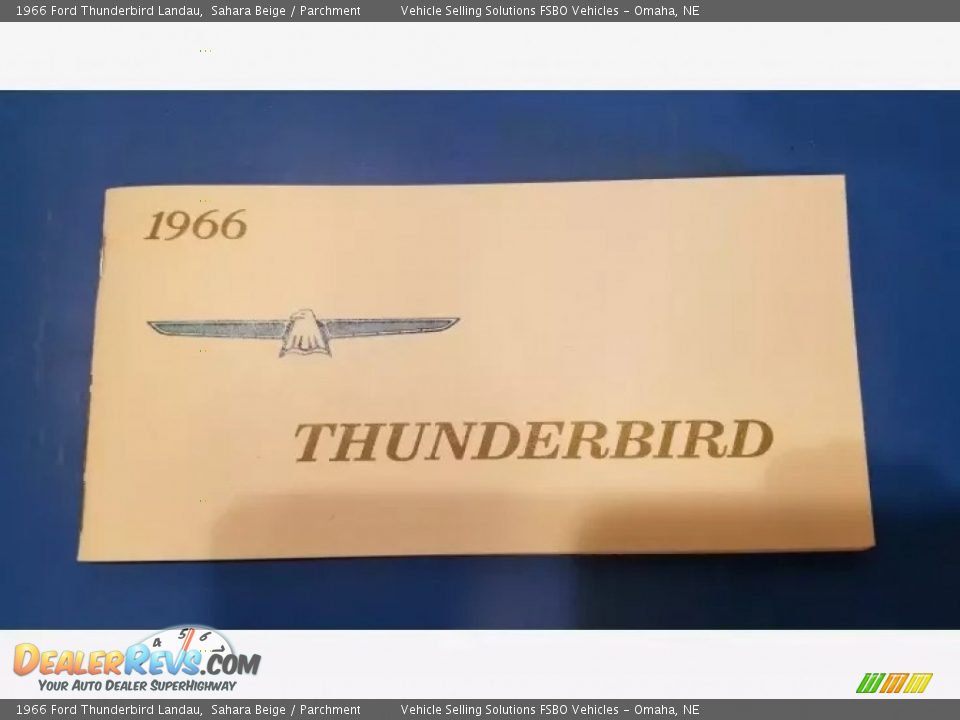 Books/Manuals of 1966 Ford Thunderbird Landau Photo #27