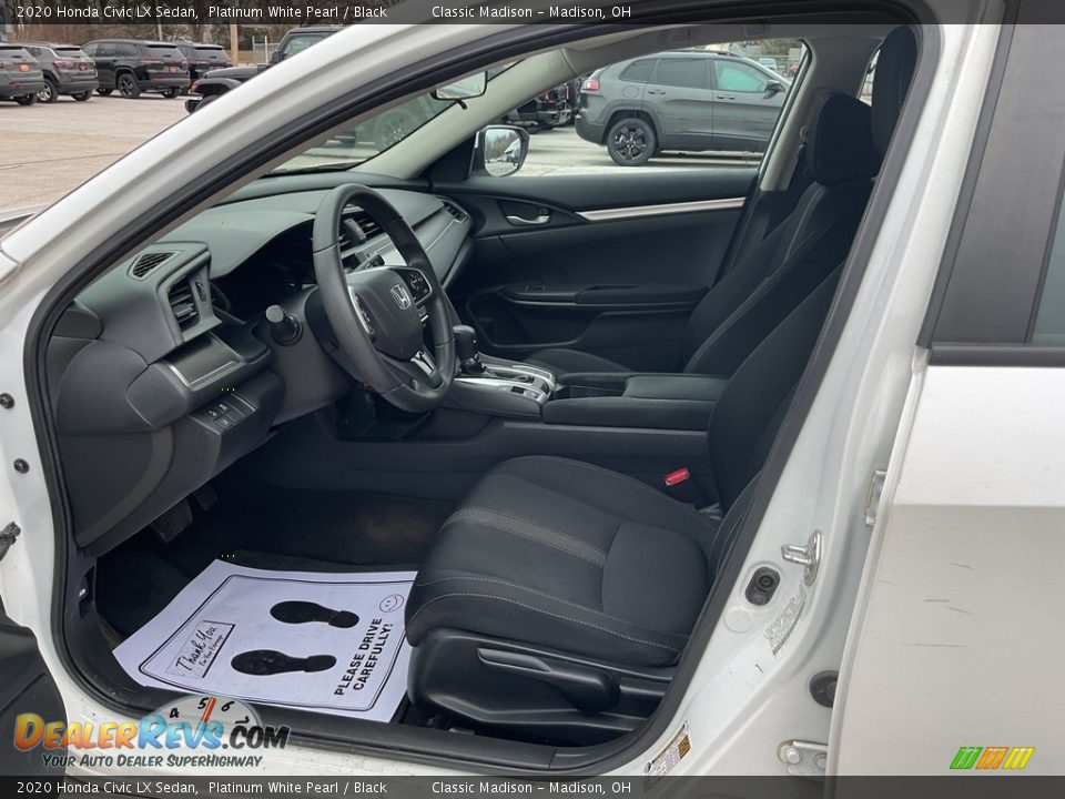 2020 Honda Civic LX Sedan Platinum White Pearl / Black Photo #2