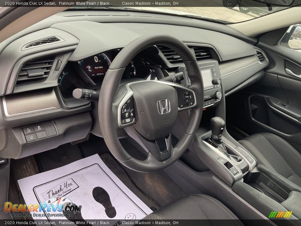 2020 Honda Civic LX Sedan Platinum White Pearl / Black Photo #4