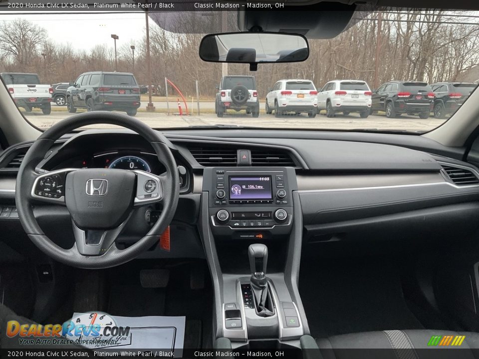 2020 Honda Civic LX Sedan Platinum White Pearl / Black Photo #5