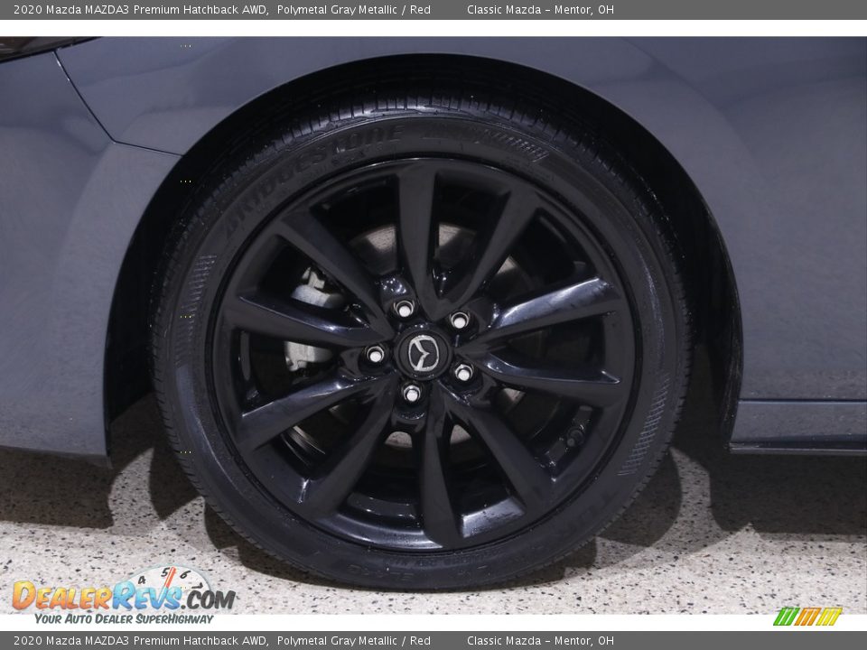 2020 Mazda MAZDA3 Premium Hatchback AWD Polymetal Gray Metallic / Red Photo #20