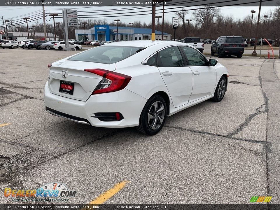 2020 Honda Civic LX Sedan Platinum White Pearl / Black Photo #9
