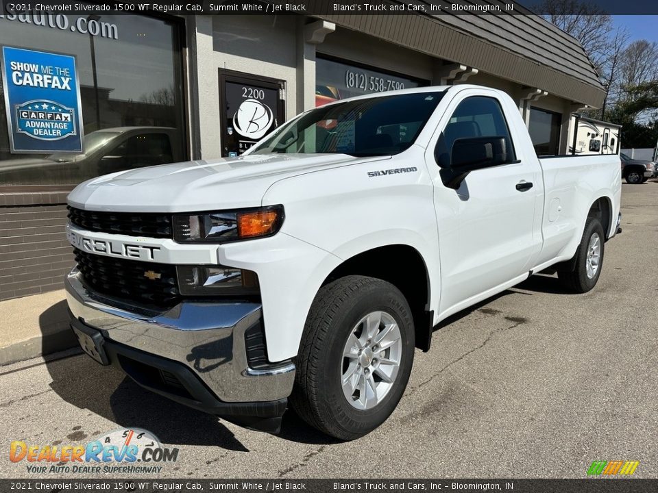 2021 Chevrolet Silverado 1500 WT Regular Cab Summit White / Jet Black Photo #2