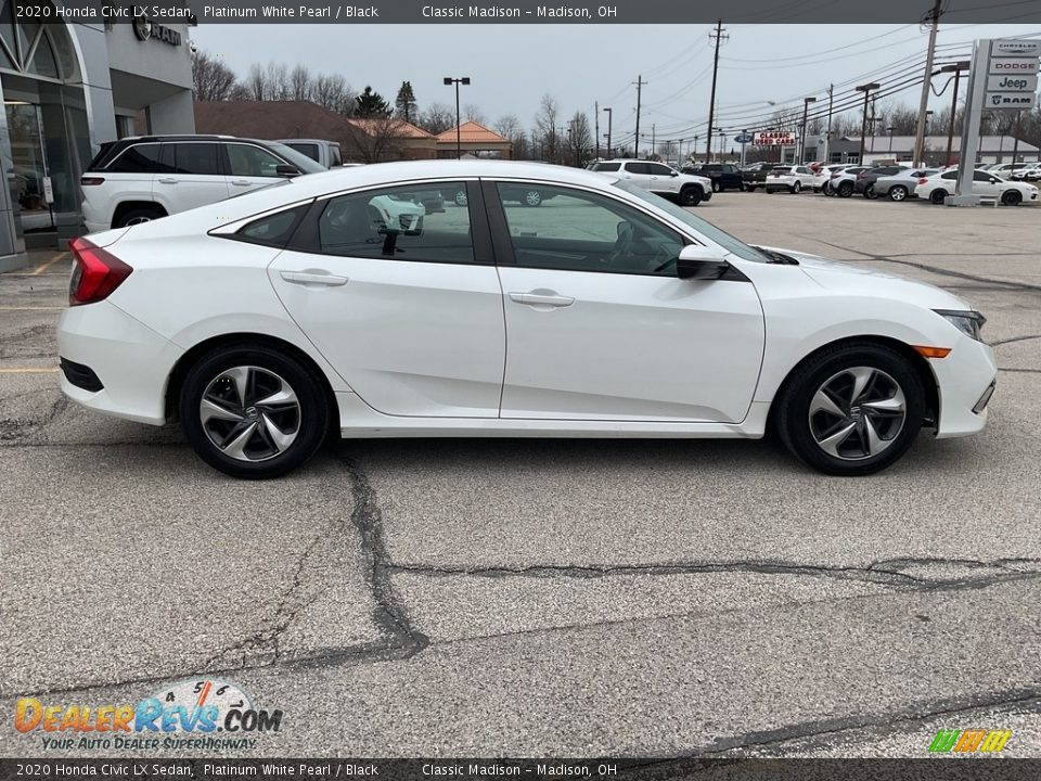 2020 Honda Civic LX Sedan Platinum White Pearl / Black Photo #10
