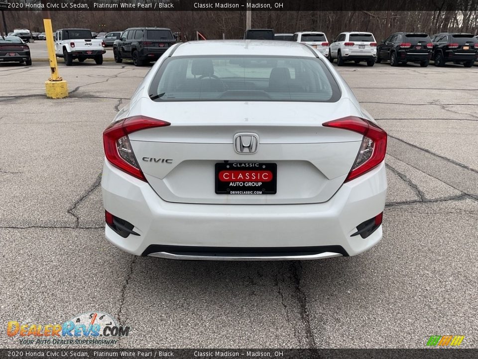 2020 Honda Civic LX Sedan Platinum White Pearl / Black Photo #12