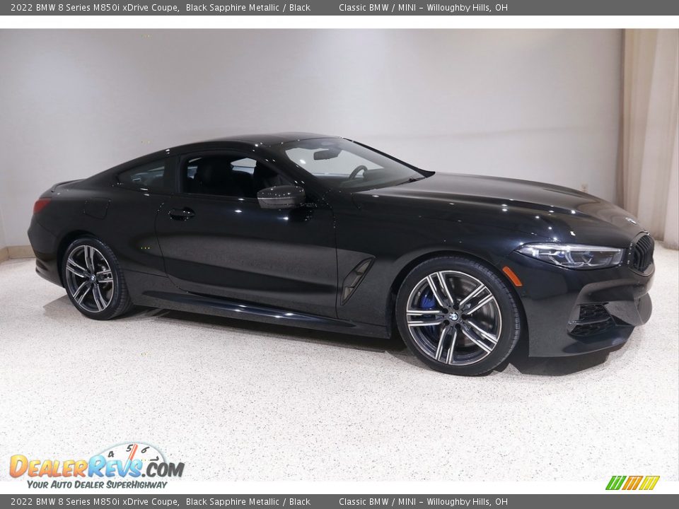 Black Sapphire Metallic 2022 BMW 8 Series M850i xDrive Coupe Photo #1