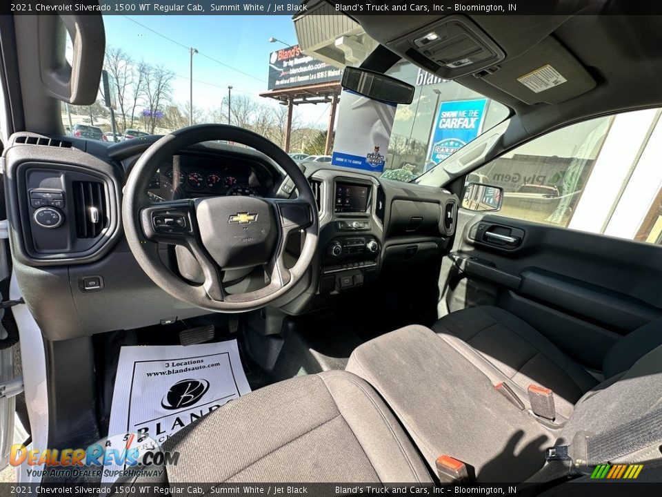 2021 Chevrolet Silverado 1500 WT Regular Cab Summit White / Jet Black Photo #9