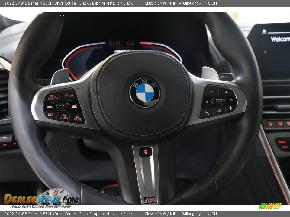 2022 BMW 8 Series M850i xDrive Coupe Steering Wheel Photo #8