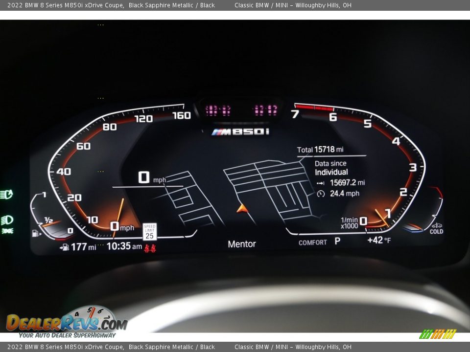 2022 BMW 8 Series M850i xDrive Coupe Gauges Photo #9