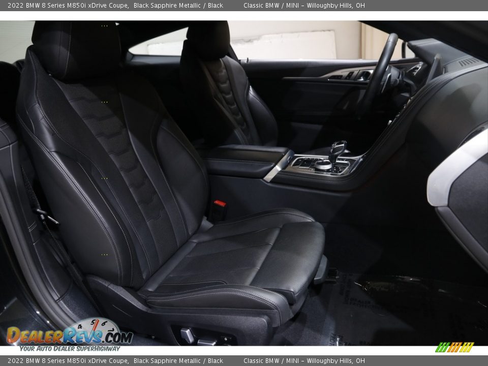 2022 BMW 8 Series M850i xDrive Coupe Black Sapphire Metallic / Black Photo #22