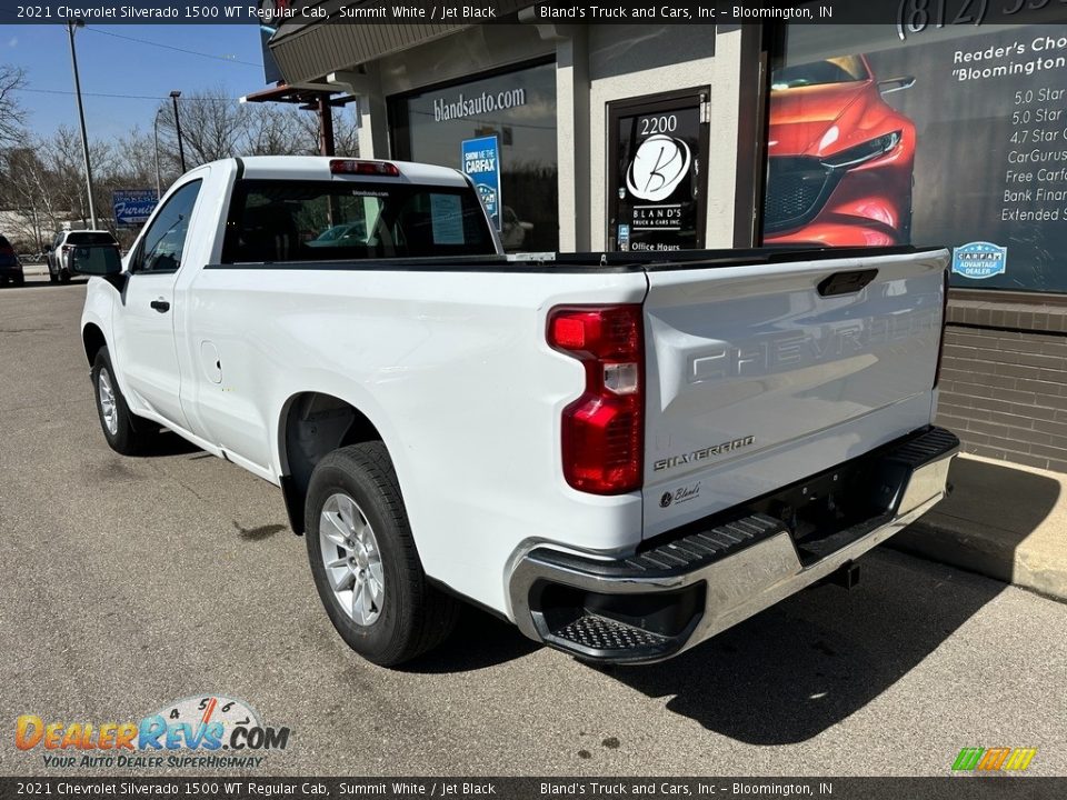 2021 Chevrolet Silverado 1500 WT Regular Cab Summit White / Jet Black Photo #27