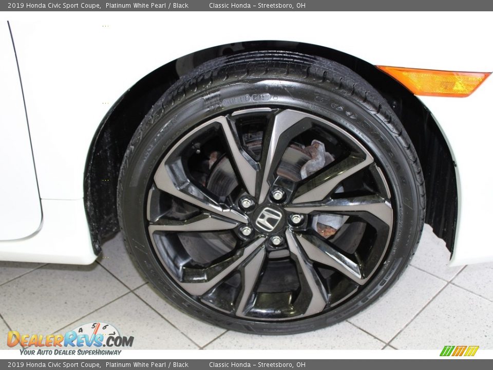 2019 Honda Civic Sport Coupe Platinum White Pearl / Black Photo #5