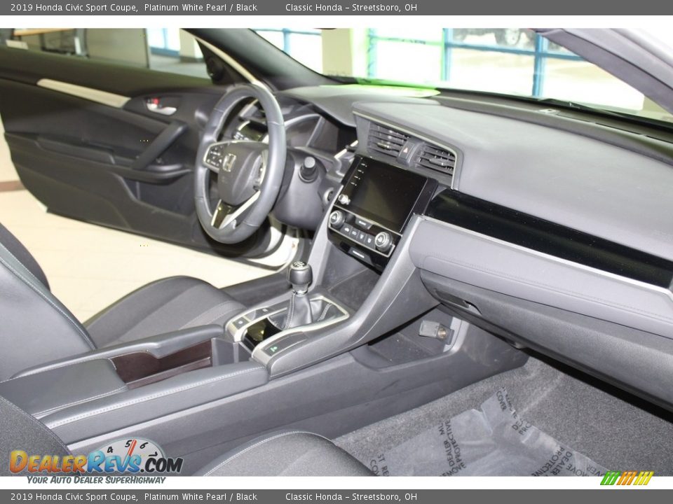2019 Honda Civic Sport Coupe Platinum White Pearl / Black Photo #15