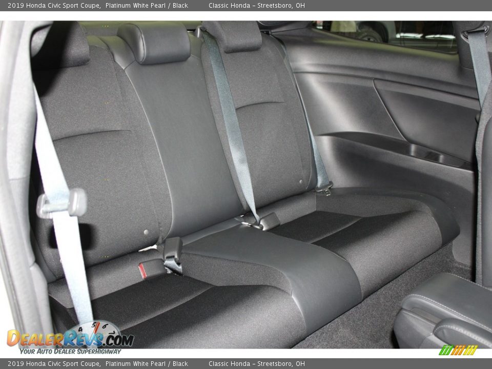 2019 Honda Civic Sport Coupe Platinum White Pearl / Black Photo #17