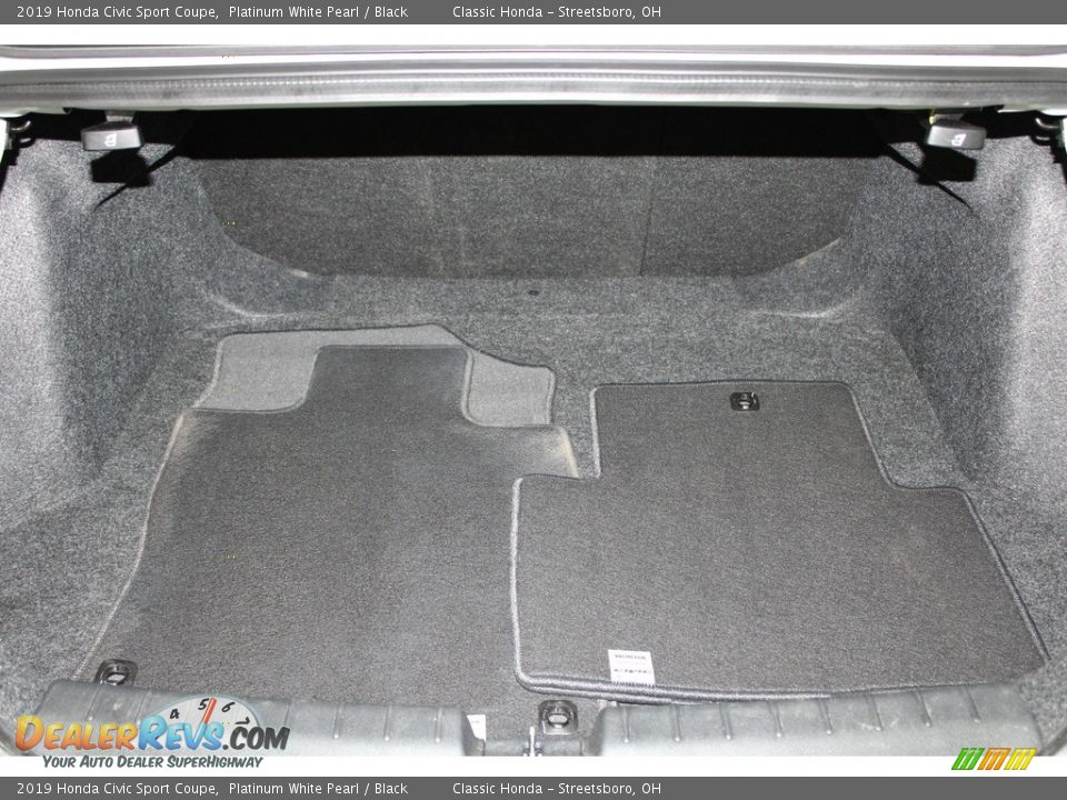 2019 Honda Civic Sport Coupe Platinum White Pearl / Black Photo #18