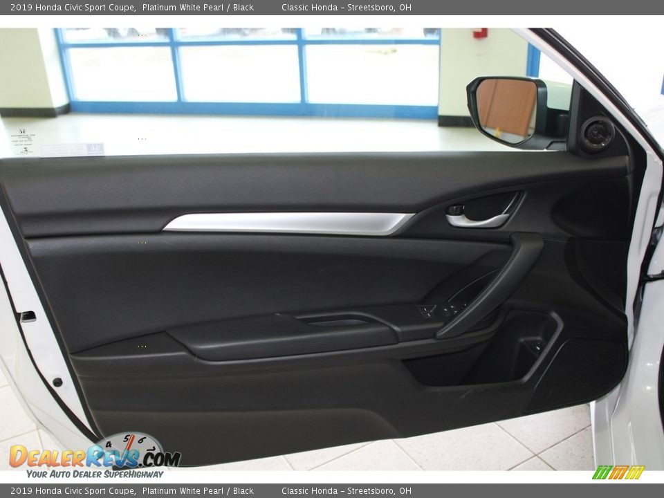 2019 Honda Civic Sport Coupe Platinum White Pearl / Black Photo #20