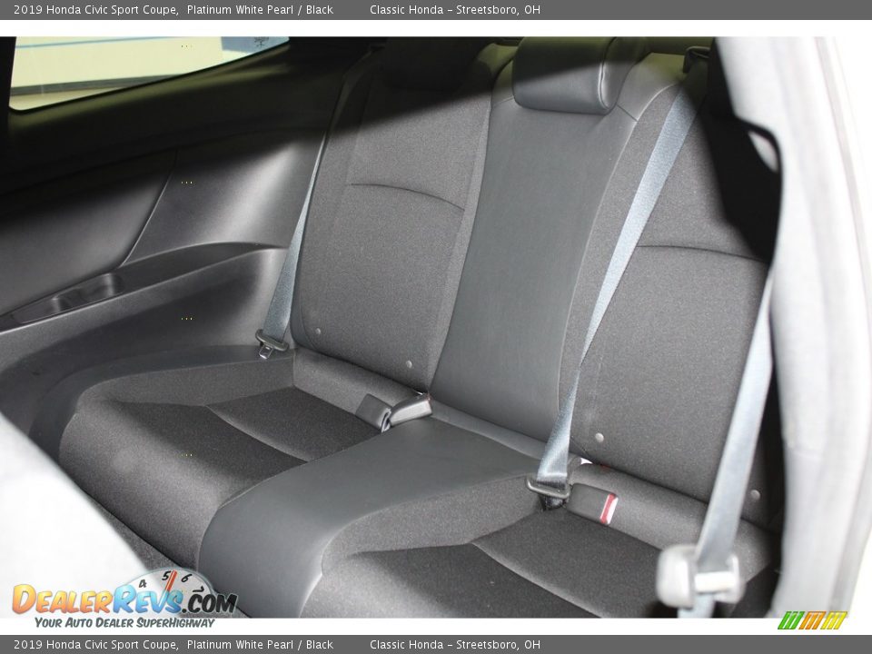 2019 Honda Civic Sport Coupe Platinum White Pearl / Black Photo #23