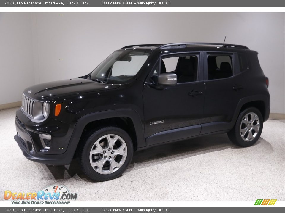 2020 Jeep Renegade Limited 4x4 Black / Black Photo #3