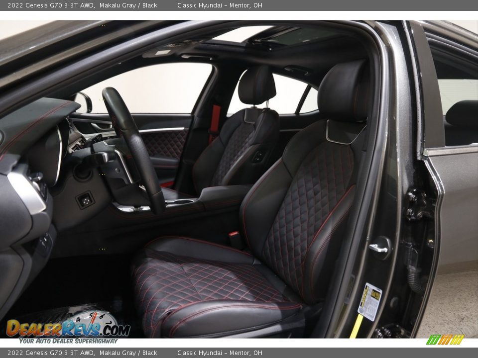 Front Seat of 2022 Genesis G70 3.3T AWD Photo #5