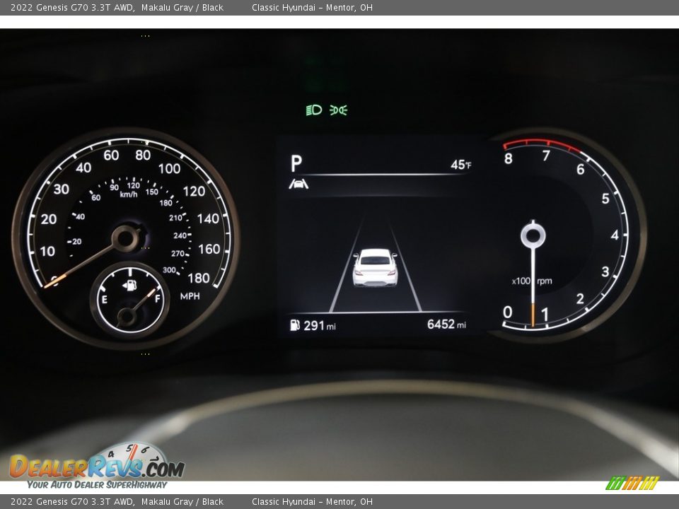 2022 Genesis G70 3.3T AWD Gauges Photo #8