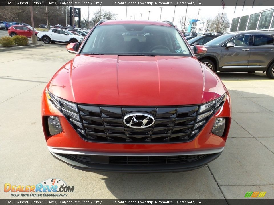 2023 Hyundai Tucson SEL AWD Calypso Red Pearl / Gray Photo #8