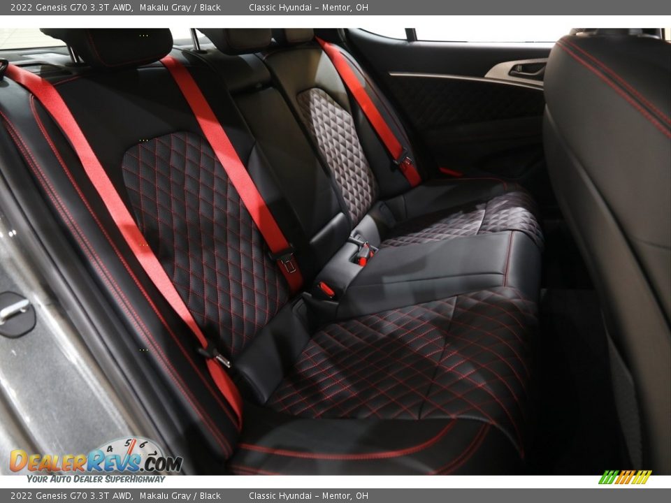 Rear Seat of 2022 Genesis G70 3.3T AWD Photo #17