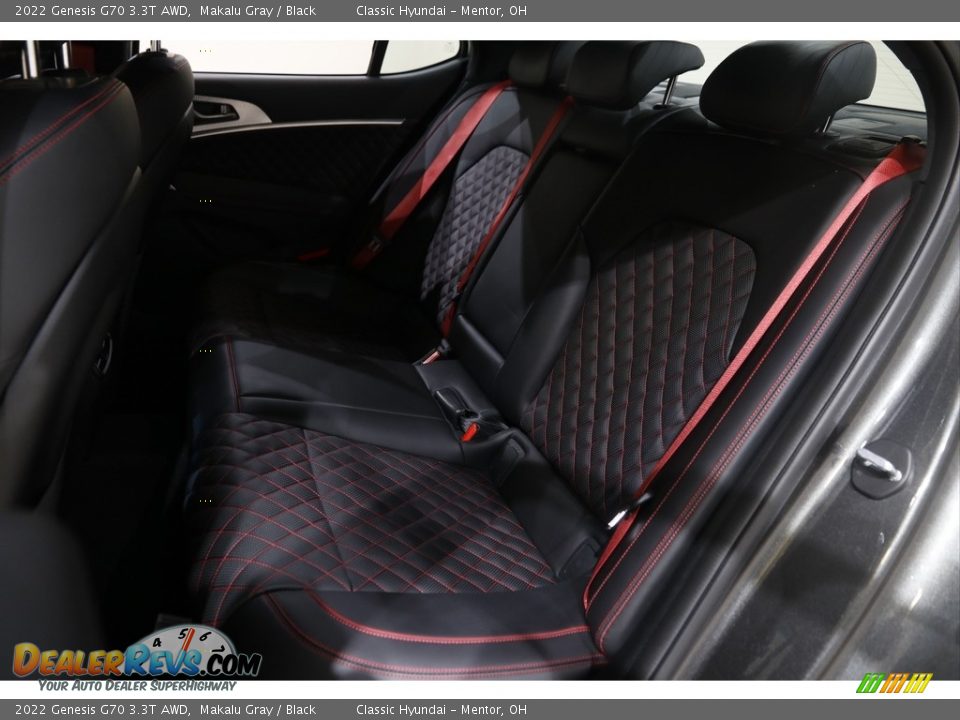 Rear Seat of 2022 Genesis G70 3.3T AWD Photo #18