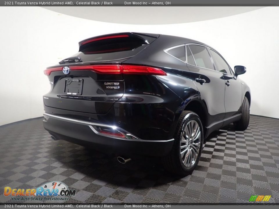 2021 Toyota Venza Hybrid Limited AWD Celestial Black / Black Photo #16