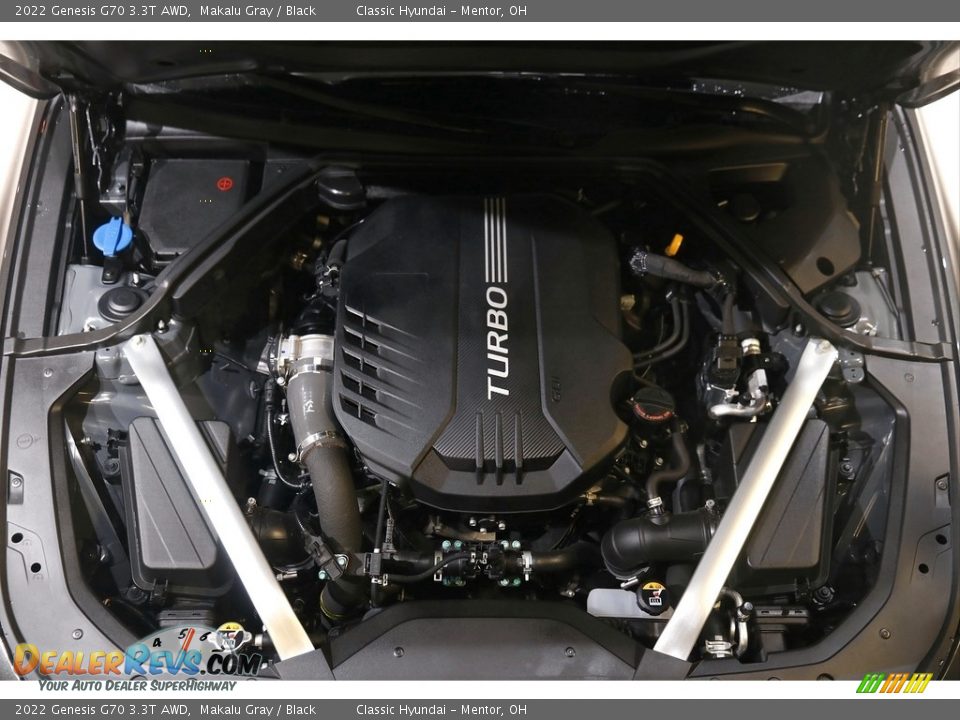 2022 Genesis G70 3.3T AWD 3.3 Liter Turbocharged DOHC 24-Valve VVT V6 Engine Photo #20