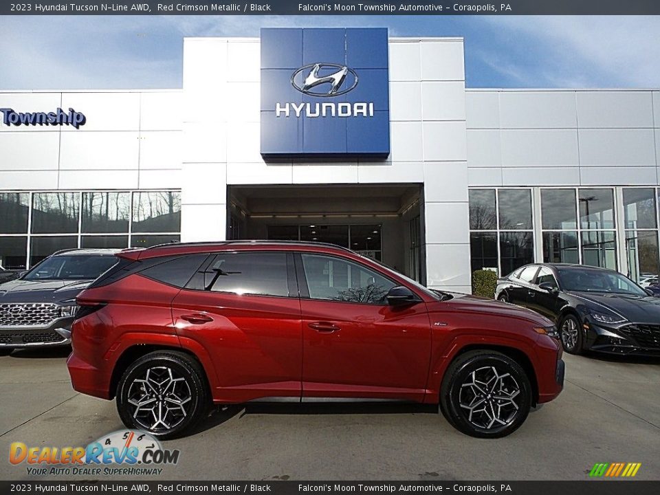 2023 Hyundai Tucson N-Line AWD Red Crimson Metallic / Black Photo #1