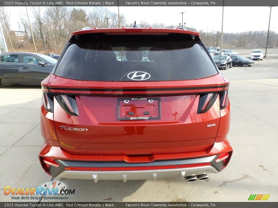 2023 Hyundai Tucson N-Line AWD Red Crimson Metallic / Black Photo #3