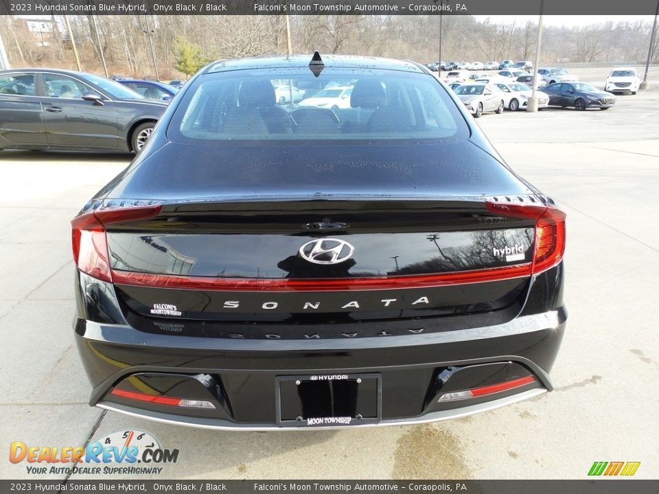 2023 Hyundai Sonata Blue Hybrid Onyx Black / Black Photo #3