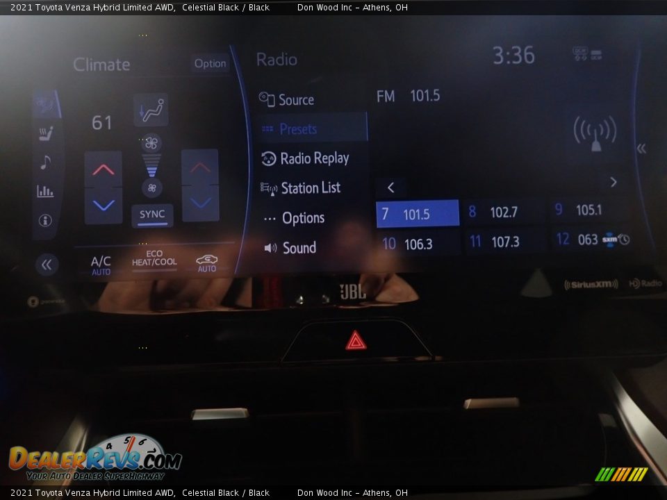 2021 Toyota Venza Hybrid Limited AWD Celestial Black / Black Photo #24