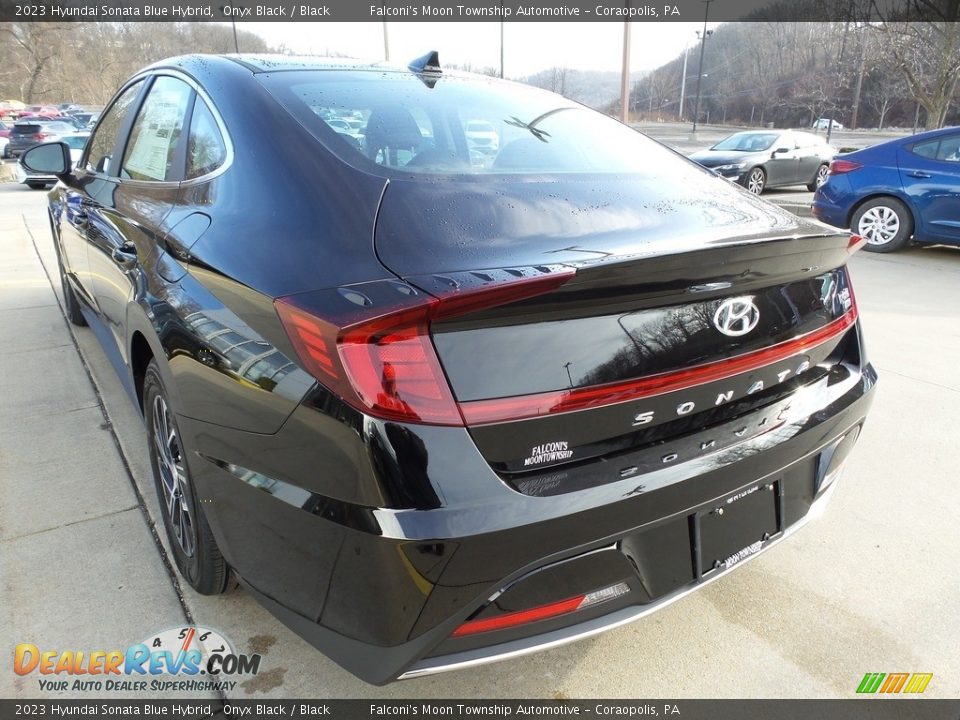 2023 Hyundai Sonata Blue Hybrid Onyx Black / Black Photo #4