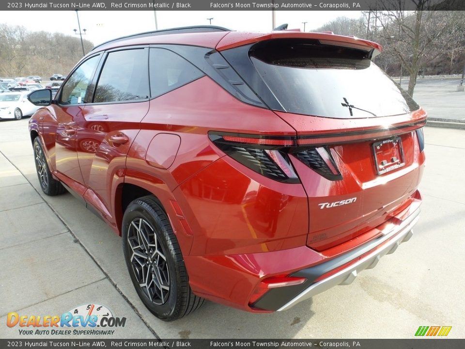 2023 Hyundai Tucson N-Line AWD Red Crimson Metallic / Black Photo #5