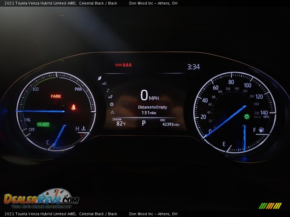 2021 Toyota Venza Hybrid Limited AWD Gauges Photo #26