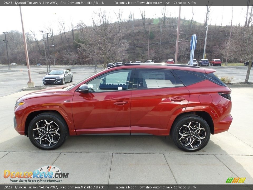 Red Crimson Metallic 2023 Hyundai Tucson N-Line AWD Photo #6