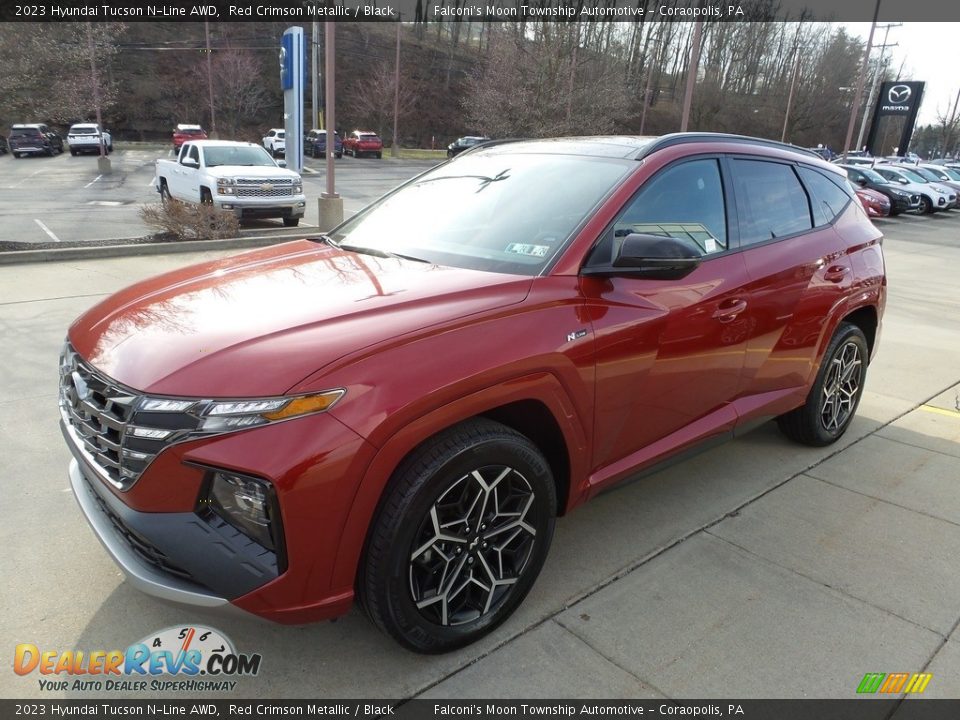 2023 Hyundai Tucson N-Line AWD Red Crimson Metallic / Black Photo #7