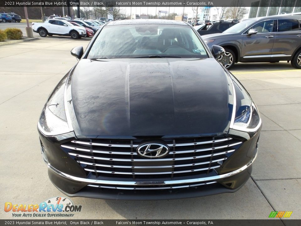 2023 Hyundai Sonata Blue Hybrid Onyx Black / Black Photo #6