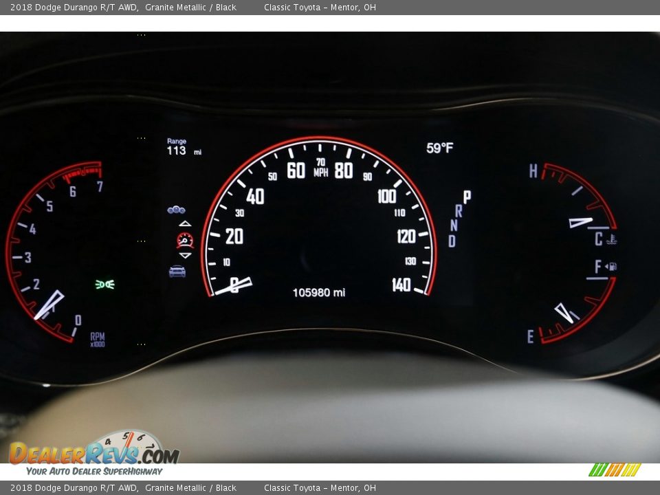 2018 Dodge Durango R/T AWD Granite Metallic / Black Photo #8