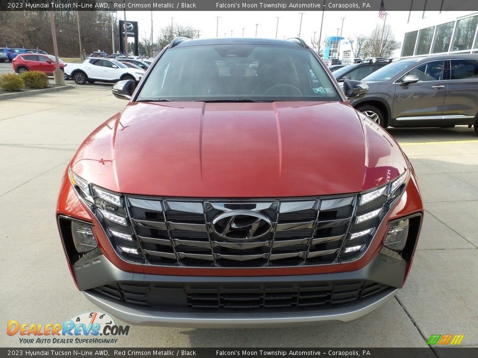 2023 Hyundai Tucson N-Line AWD Red Crimson Metallic / Black Photo #8