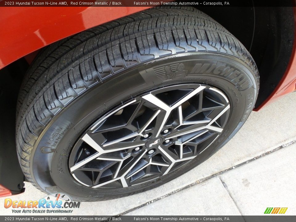2023 Hyundai Tucson N-Line AWD Red Crimson Metallic / Black Photo #10