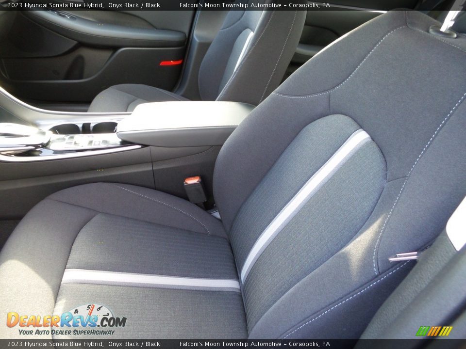 Front Seat of 2023 Hyundai Sonata Blue Hybrid Photo #9