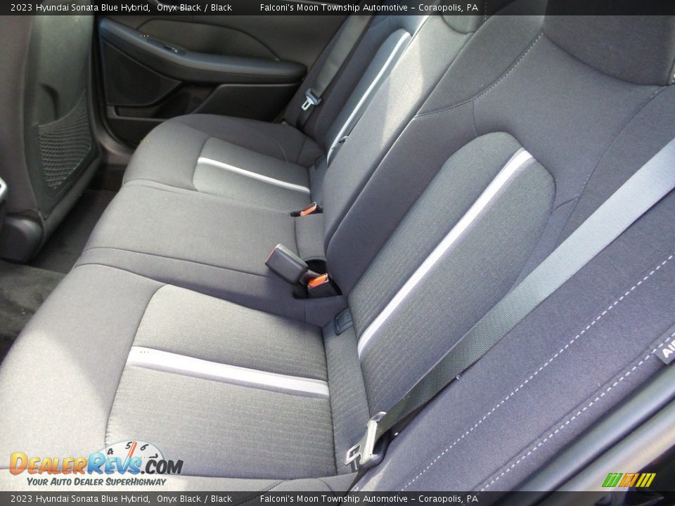 Rear Seat of 2023 Hyundai Sonata Blue Hybrid Photo #10