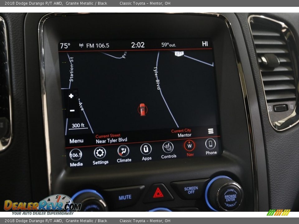 2018 Dodge Durango R/T AWD Granite Metallic / Black Photo #12