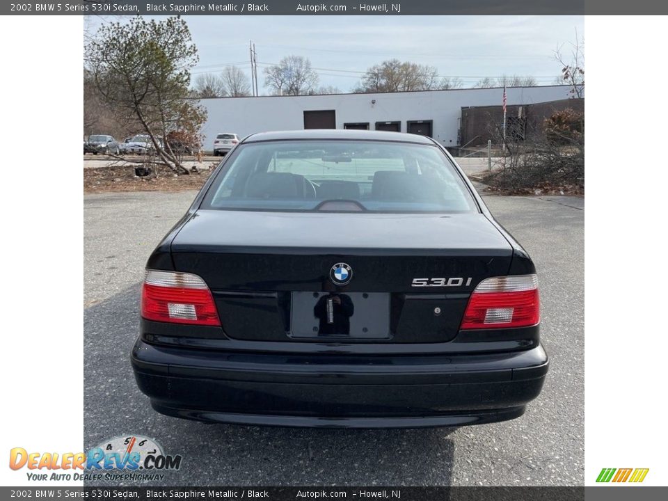 2002 BMW 5 Series 530i Sedan Black Sapphire Metallic / Black Photo #4