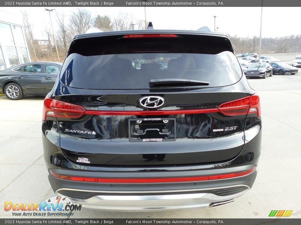 2023 Hyundai Santa Fe Limited AWD Twilight Black / Beige Photo #3