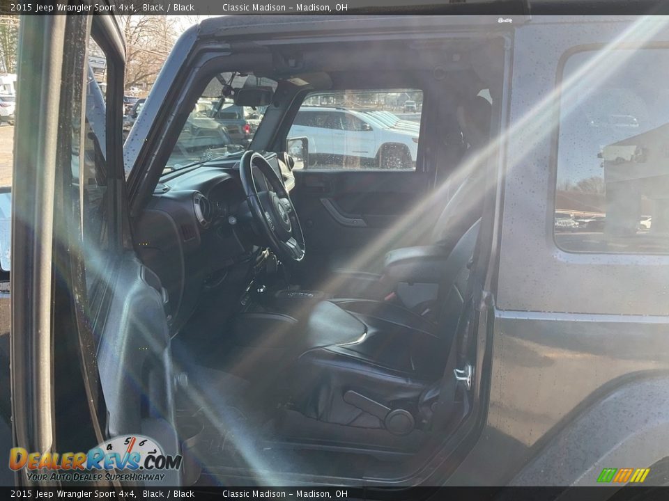 2015 Jeep Wrangler Sport 4x4 Black / Black Photo #2