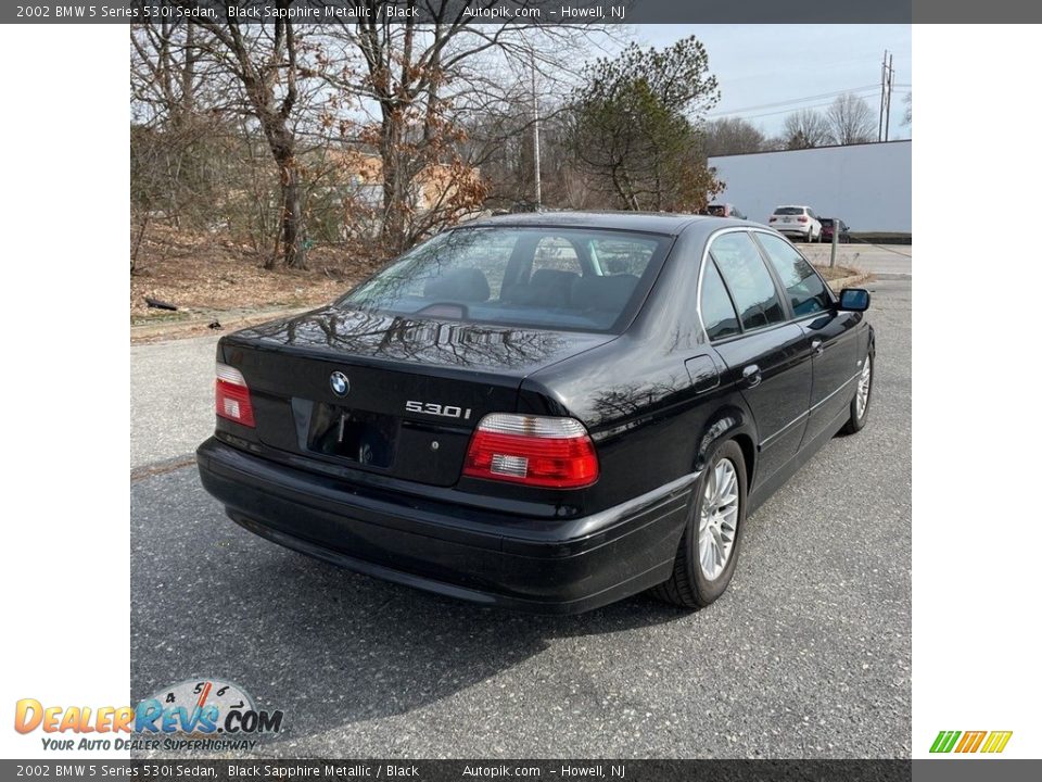 2002 BMW 5 Series 530i Sedan Black Sapphire Metallic / Black Photo #5